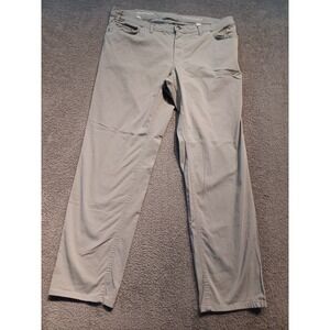 Marathon Style Cooper Men's Pants Gray Size 44x34 Straight Leg Cotton Blend
